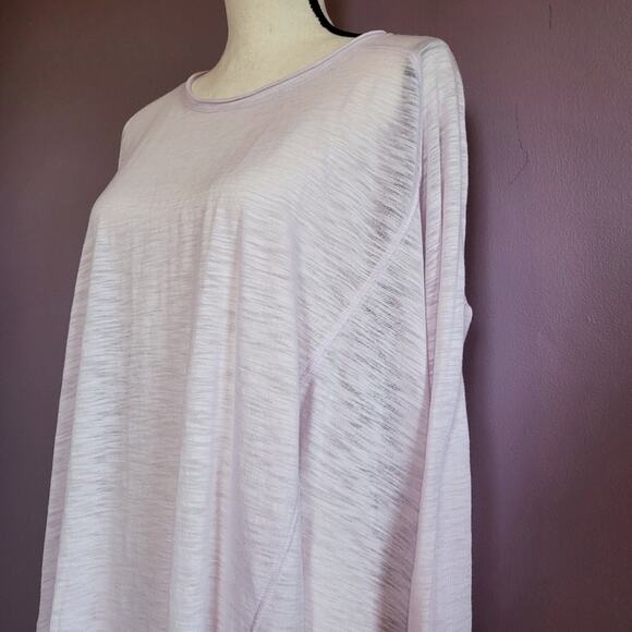 Free People We The Free Aria Trapeze Hem Oversized Semi-Sheer Long Sleeve Tee - Picture 6 of 16